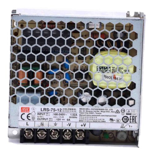 Mean Well | LRS-75-12 | Power Supply | 12 VDC | 75.6W