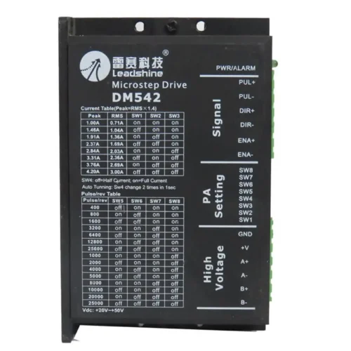 DM542 LEADSHINE Digital Stepper Motor Drive | 20-50 VDC | 1.0-4.2A