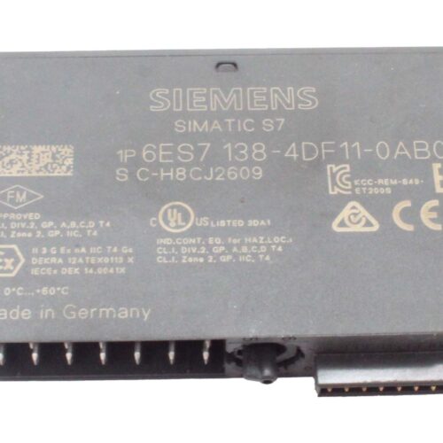 6ES7 138-4DF11-0AB0 | Siemens | Plc Module | 15 MM Width