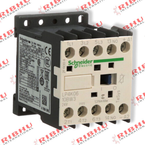 Schneider Contactor LP4K0610BW3 | Series: TeSys | 3 Poles | 24 VDC | 4 kW |